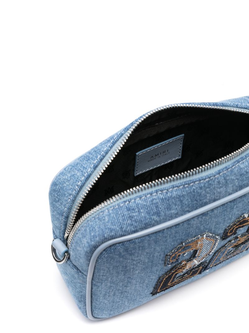 Blue Denim Messenger Bag