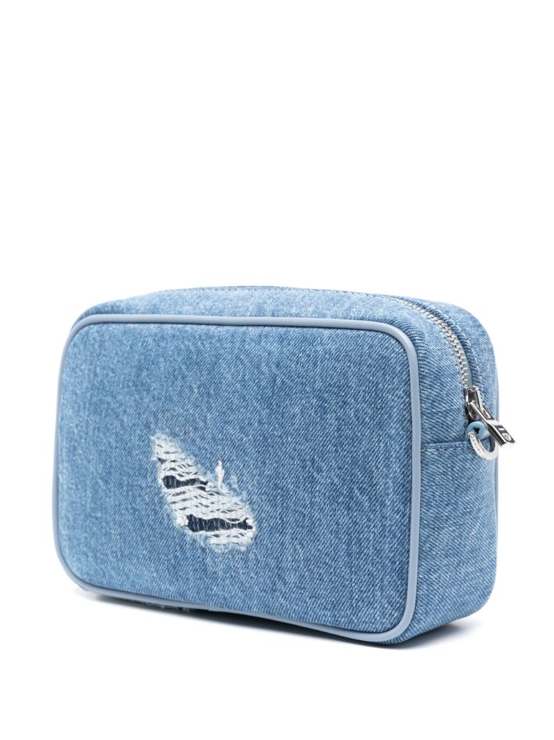 Blue Denim Messenger Bag