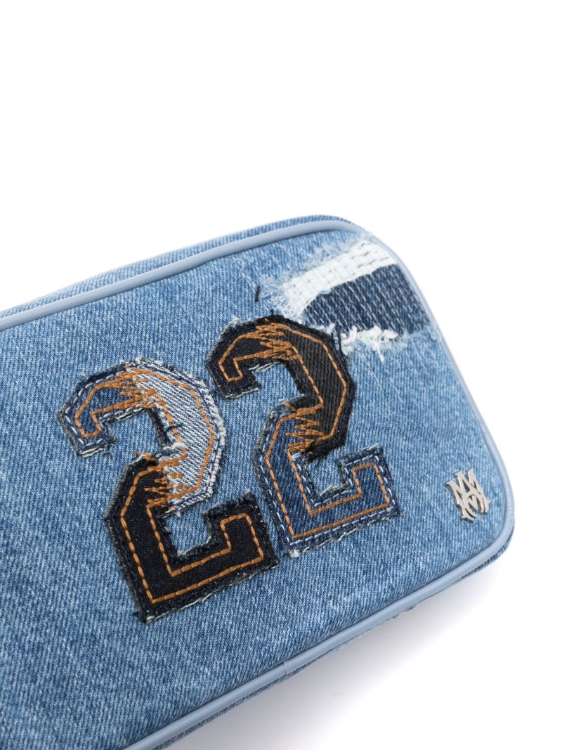 Blue Denim Messenger Bag