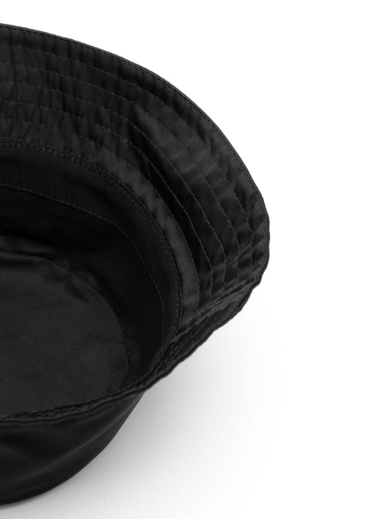 Black Logo Embroidered Bucket Hat