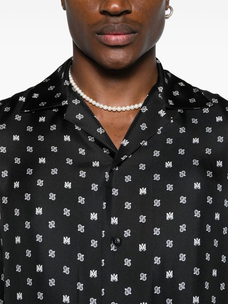 Black Ma Paisley Silk Shirt