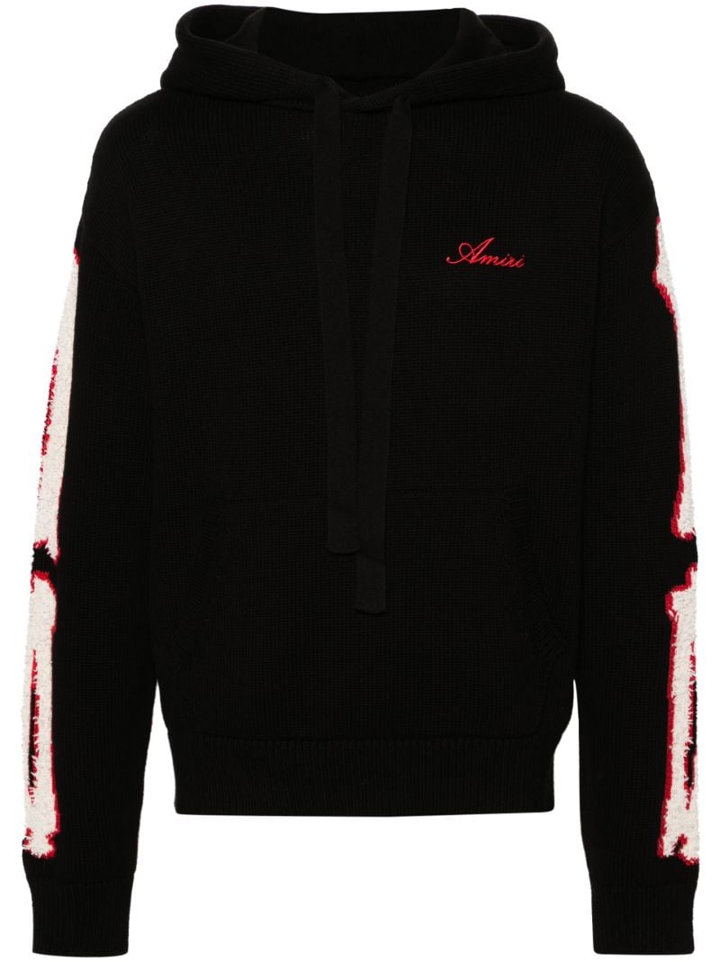 Black Bones Cotton Hoodie