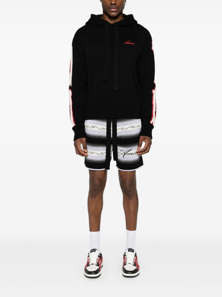 Black Bones Cotton Hoodie