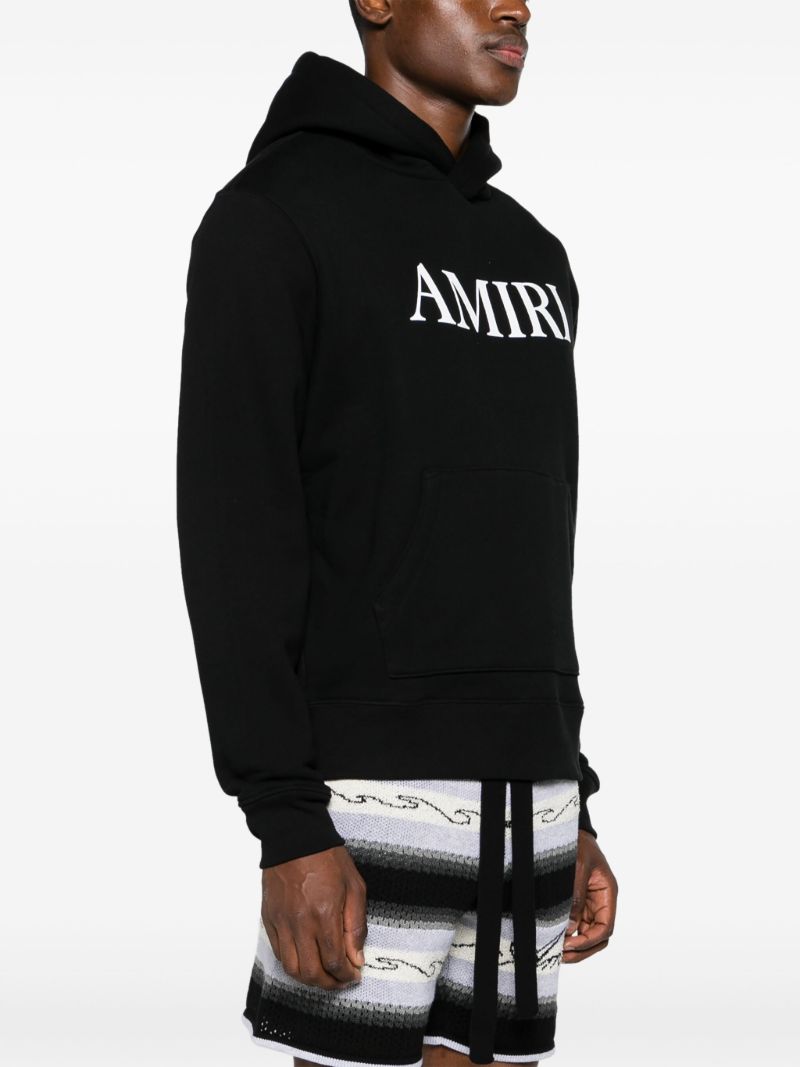 Black Logo-print Cotton Hoodie
