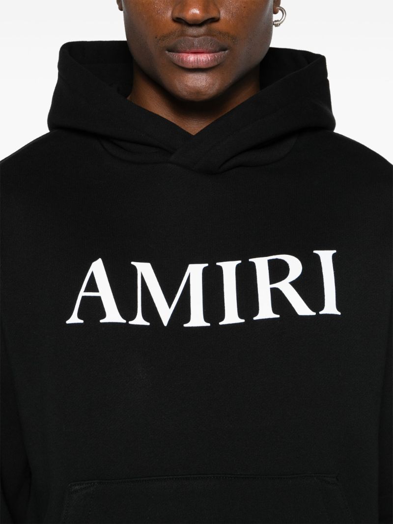 Black Logo-print Cotton Hoodie