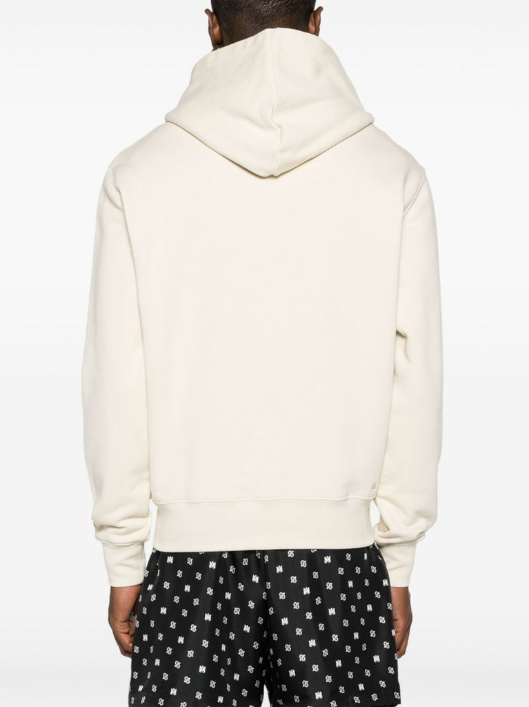 Neutral Logo Print Cotton Hoodie