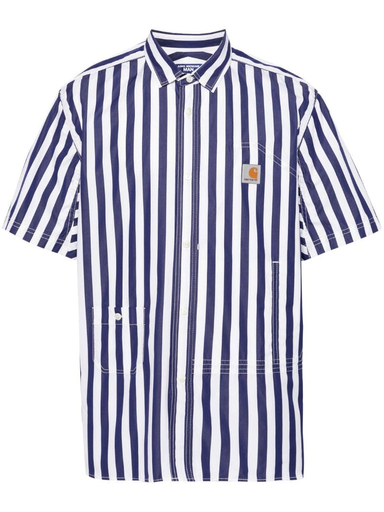 Blue Striped Cotton Shirt