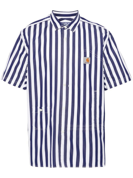 Blue Striped Cotton Shirt