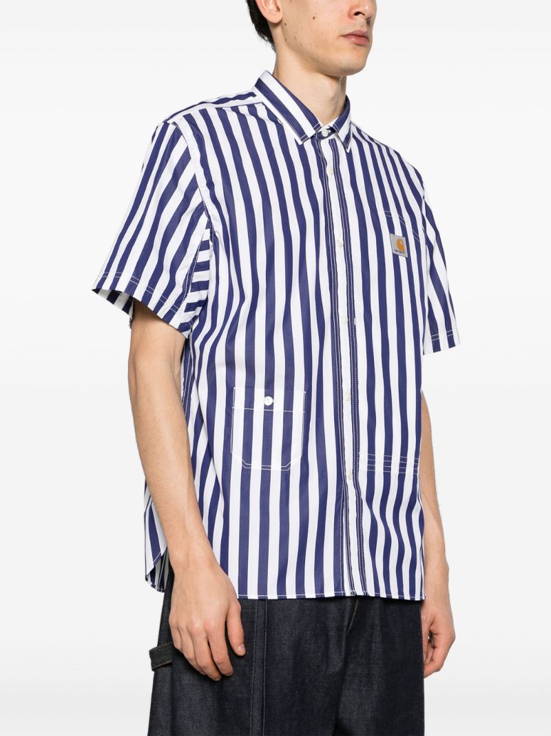 Blue Striped Cotton Shirt