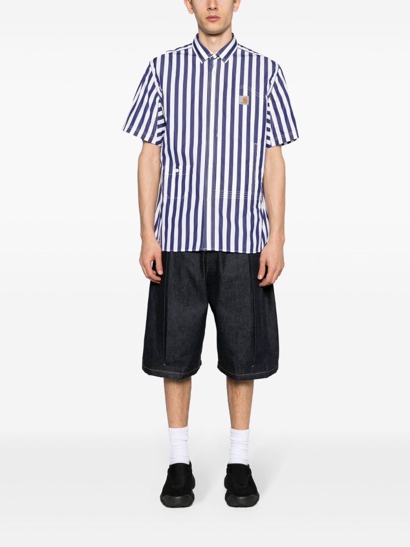 Blue Striped Cotton Shirt