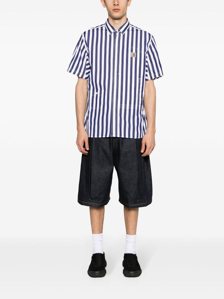 Blue Striped Cotton Shirt