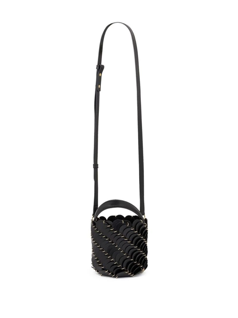 Black PacoÃ_x0083_Â¯o Small Leather Bucket Bag