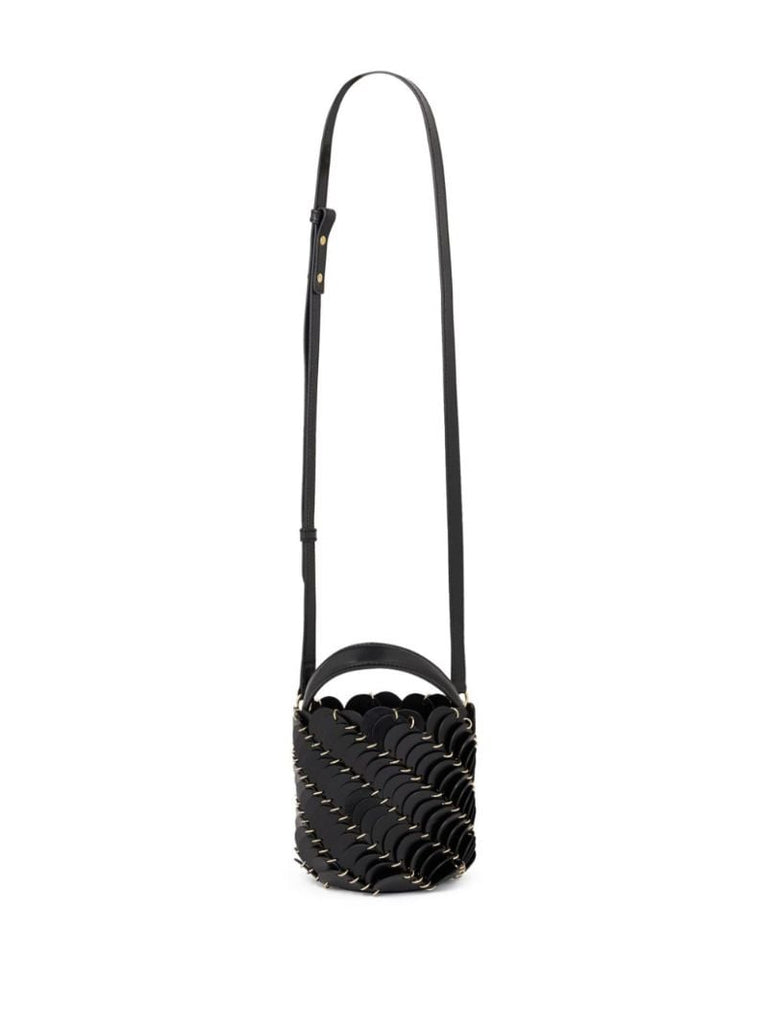 Black PacoÃ_x0083_Â¯o Small Leather Bucket Bag