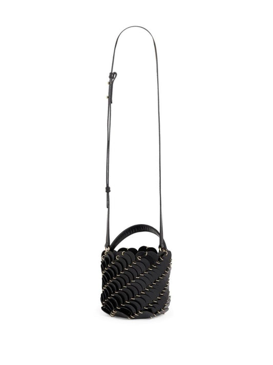 Black PacoÃ_x0083_Â¯o Small Leather Bucket Bag