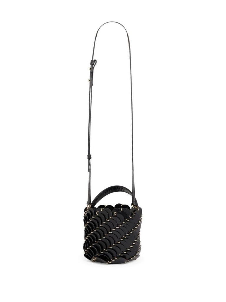 Black PacoÃ_x0083_Â¯o Small Leather Bucket Bag