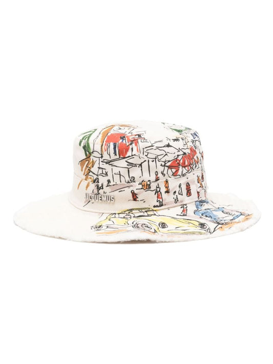 White Artichaut Sun Hat