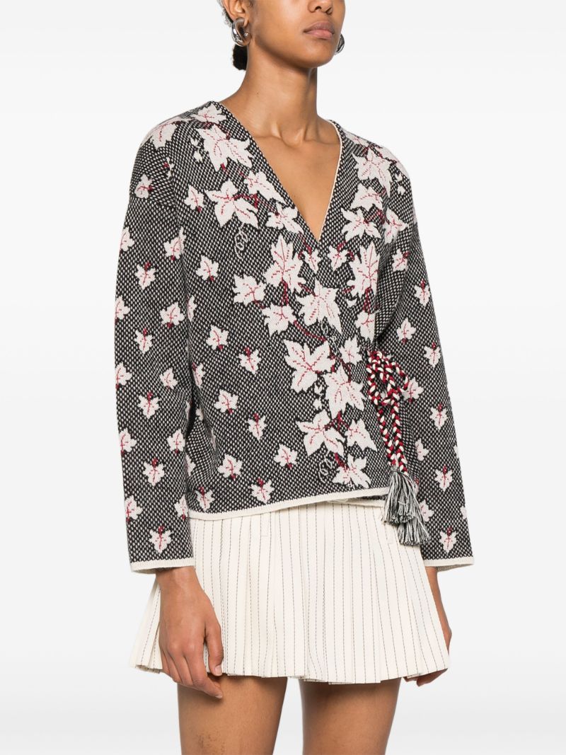 Maple-jacquard Cardigan