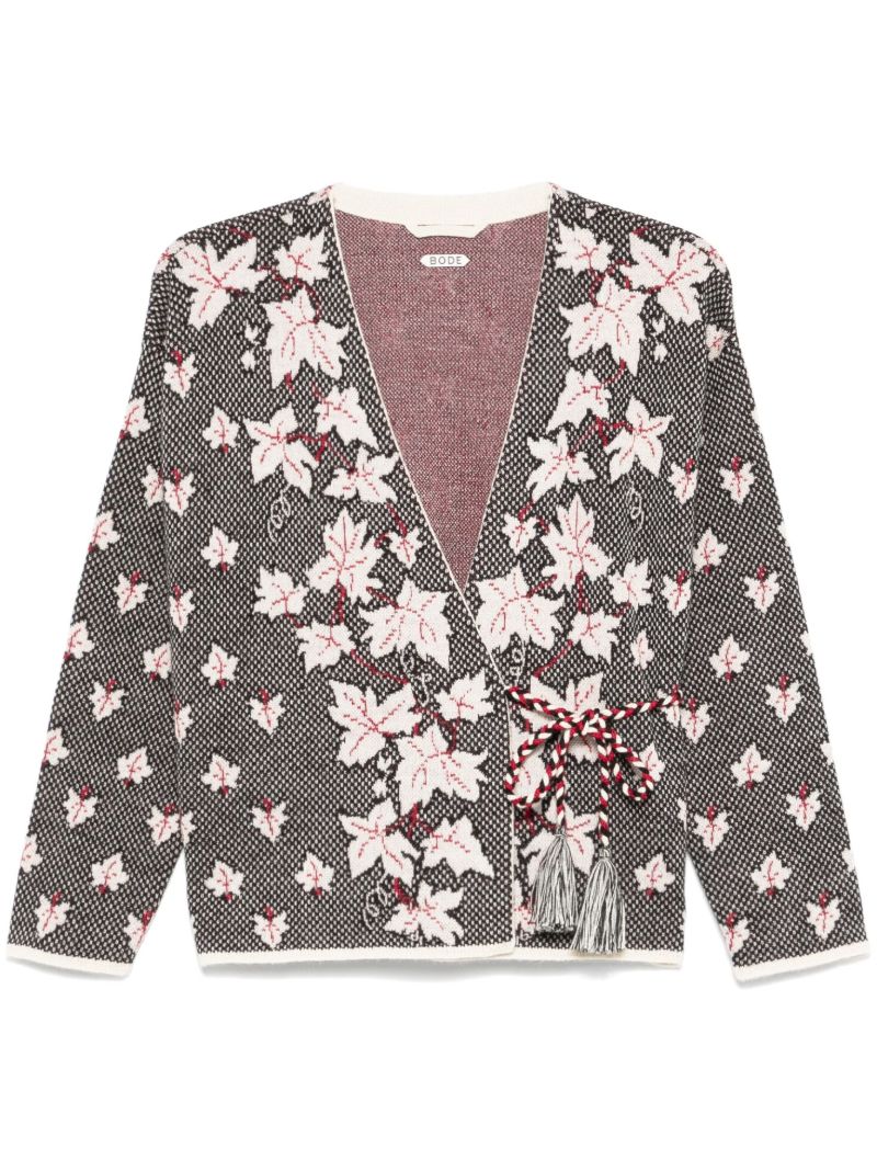 Maple-jacquard Cardigan