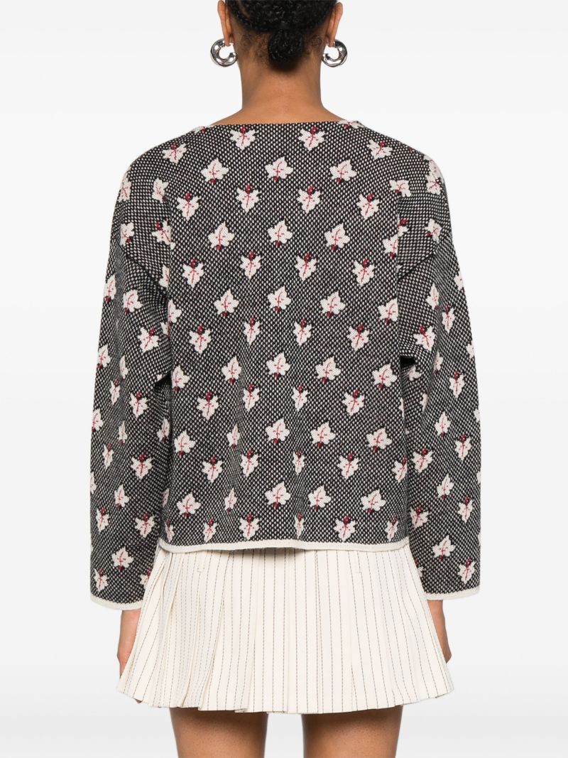 Maple-jacquard Cardigan