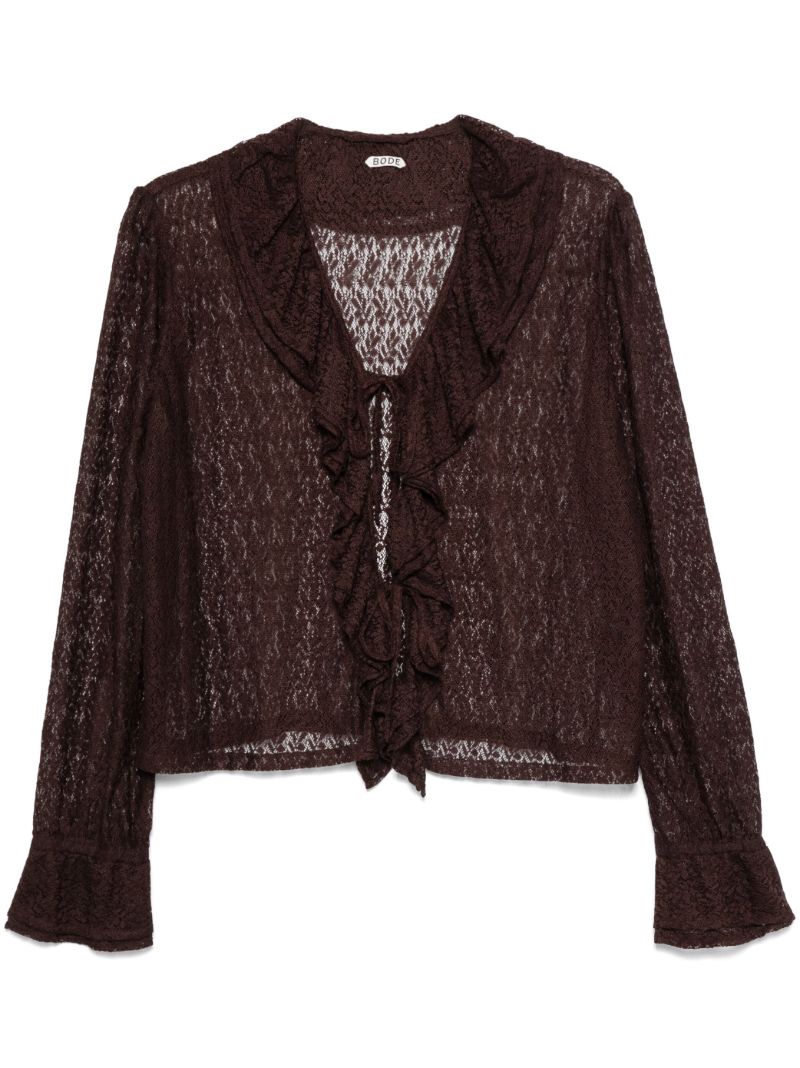 Lace Flounce Blouse