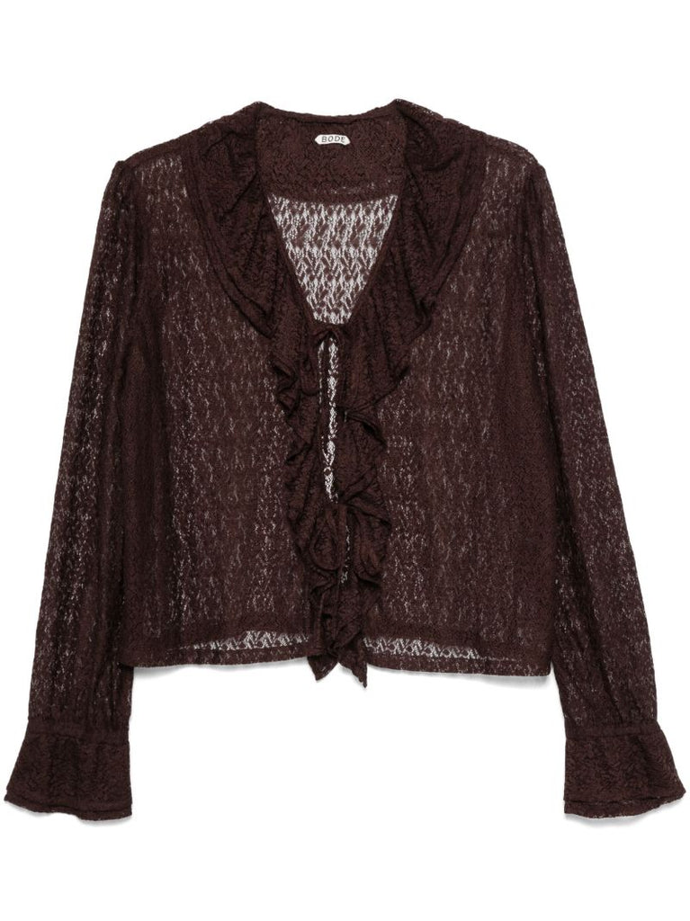 Lace Flounce Blouse