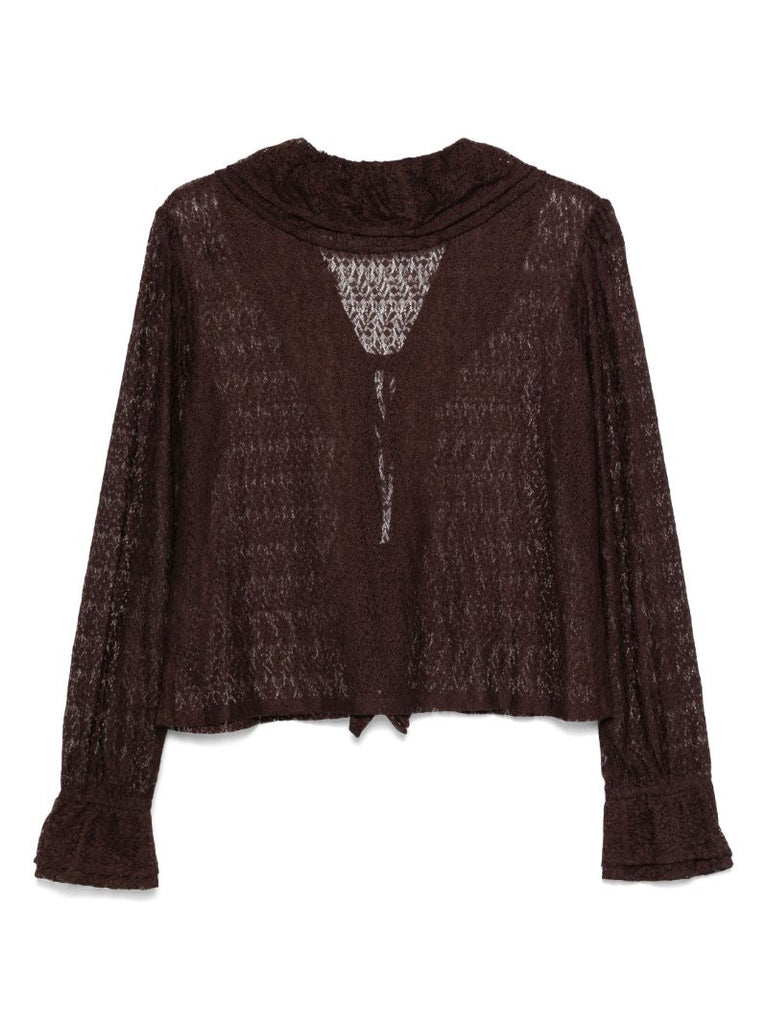 Lace Flounce Blouse
