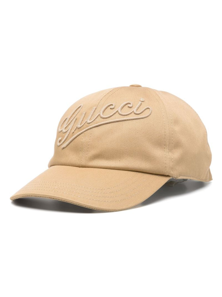 Brown Logo-embroidered Baseball Cap