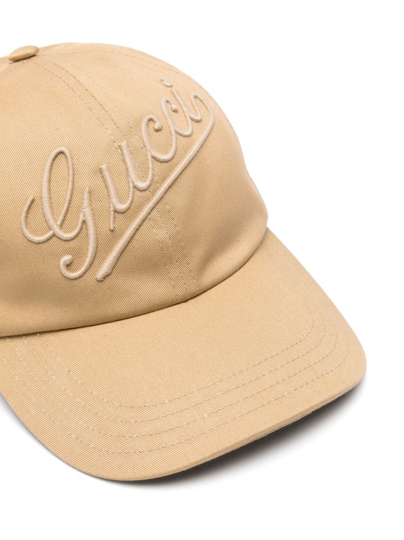 Brown Logo-embroidered Baseball Cap