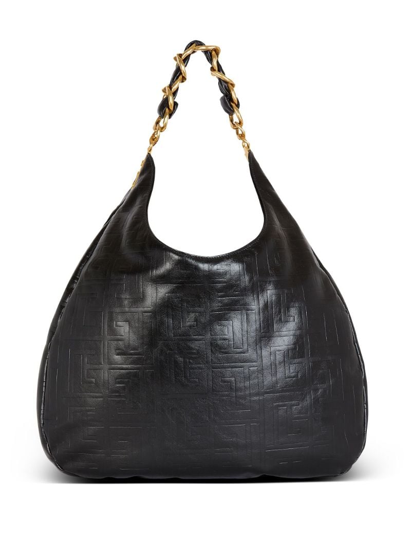 Black 1945 Large Soft Hobo Bag