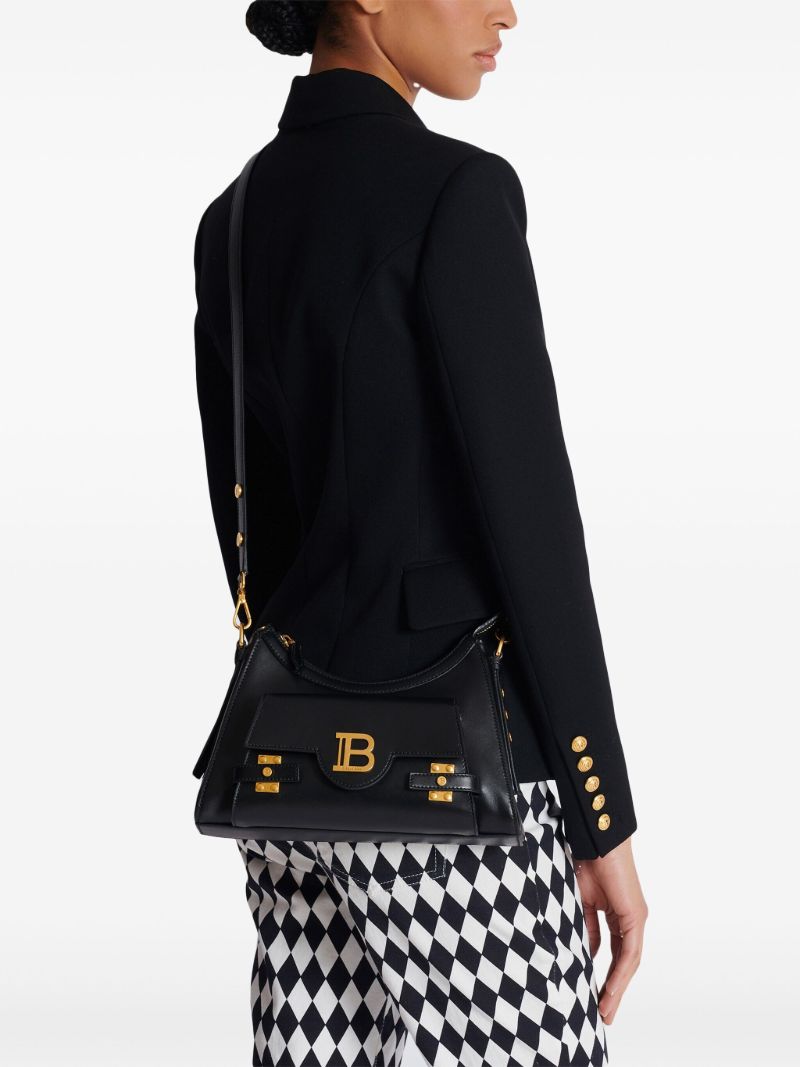 Black B-buzz Leather Hobo Bag