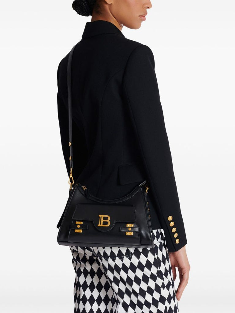 Black B-buzz Leather Hobo Bag