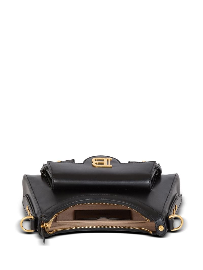 Black B-buzz Leather Hobo Bag