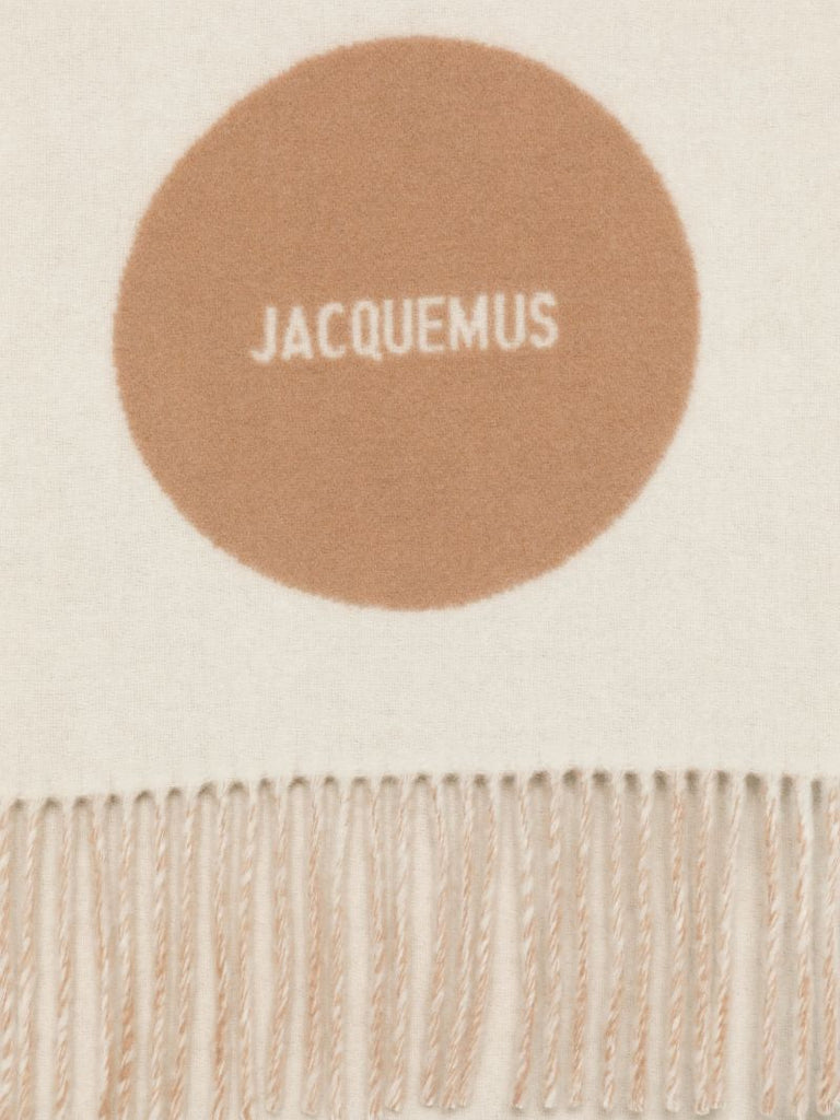 Neutral Logo Jacquard Scarf