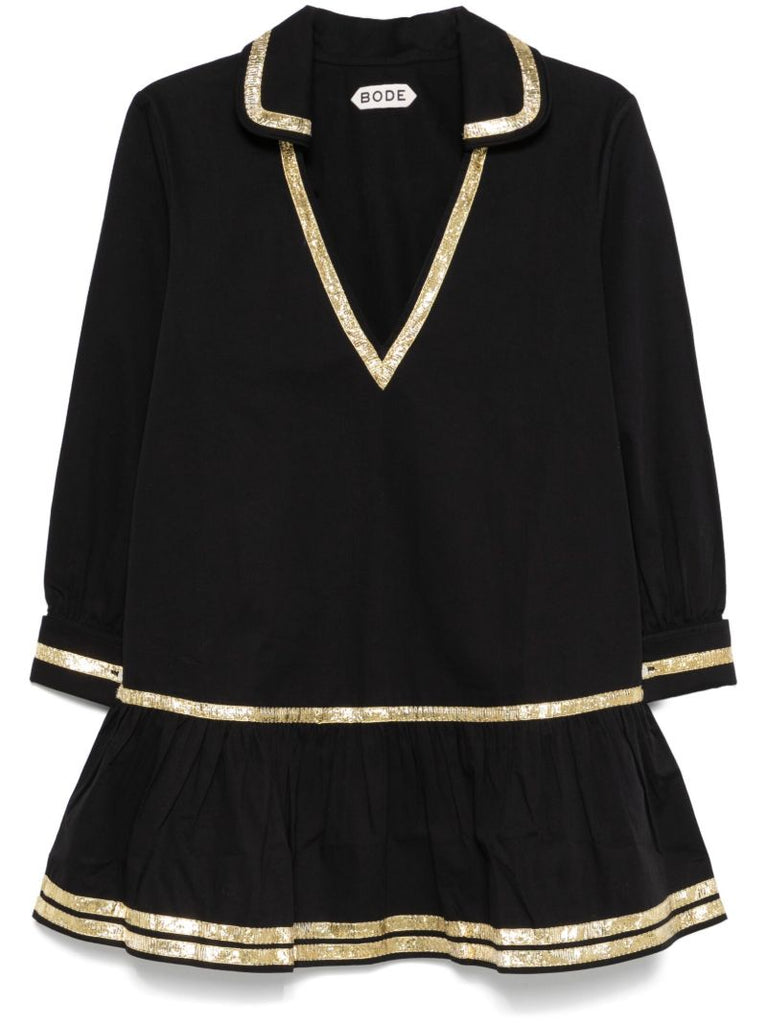 Black Sequin-embellished Dress