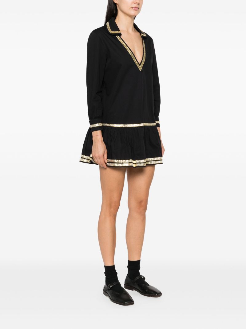 Black Sequin-embellished Dress