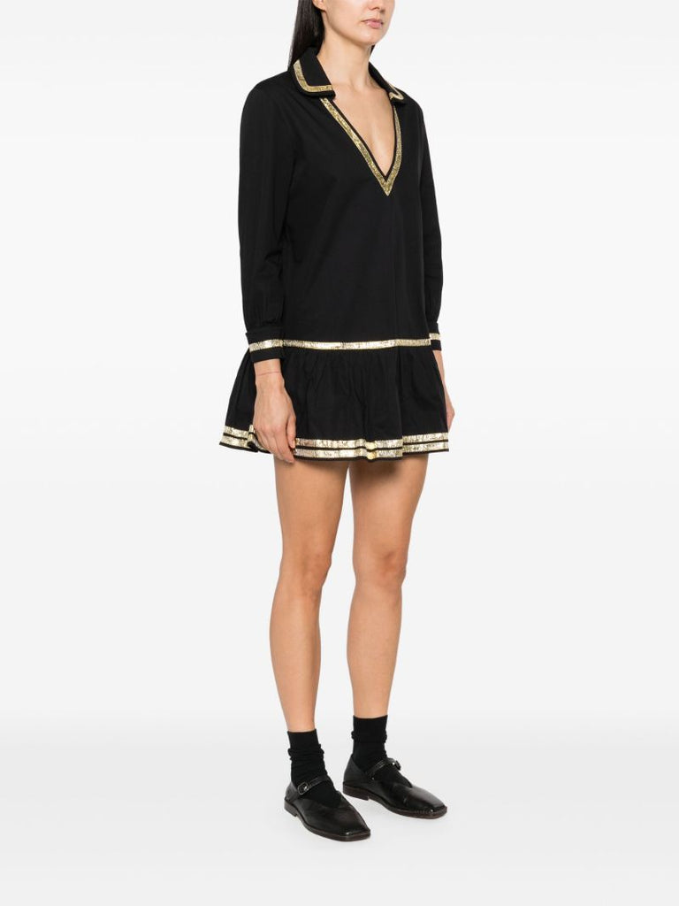 Black Sequin-embellished Dress