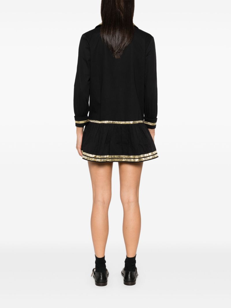Black Sequin-embellished Dress