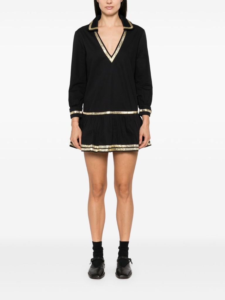 Black Sequin-embellished Dress