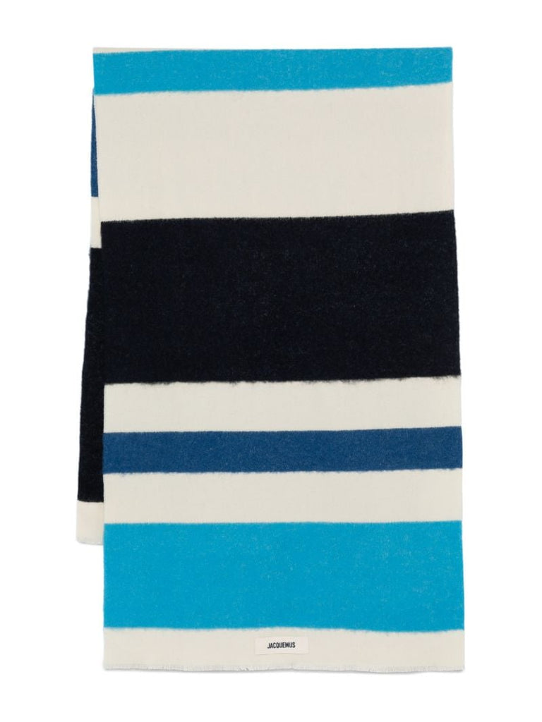 Blue Striped Scarf