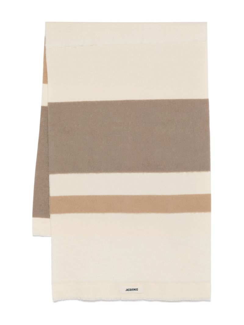 Neutral Striped Scarf