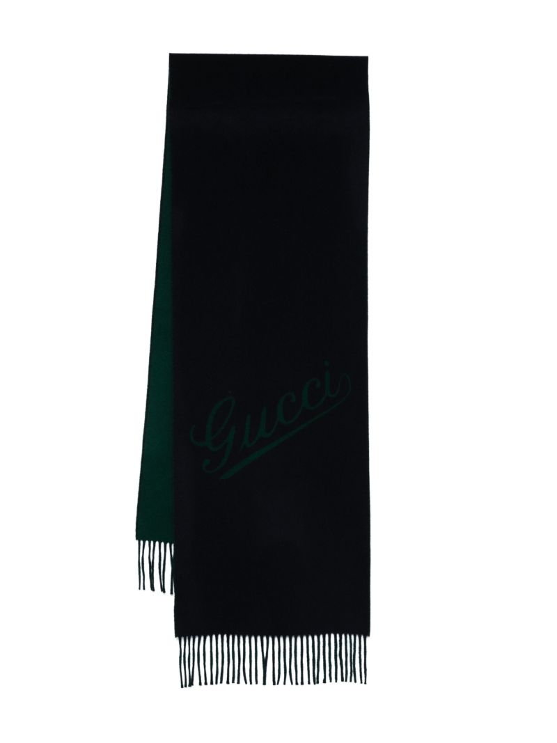 Logo Fringed Scarf