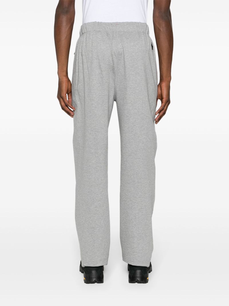 Grey Logo-print Cotton Track Pants