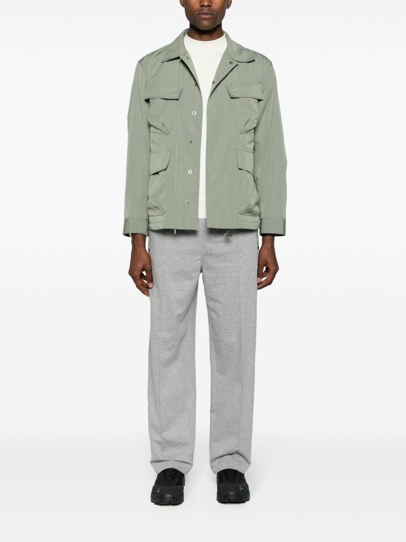 Grey Logo-print Cotton Track Pants