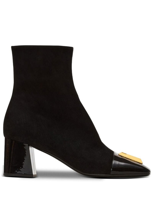 Black Edna 70 Suede Boots