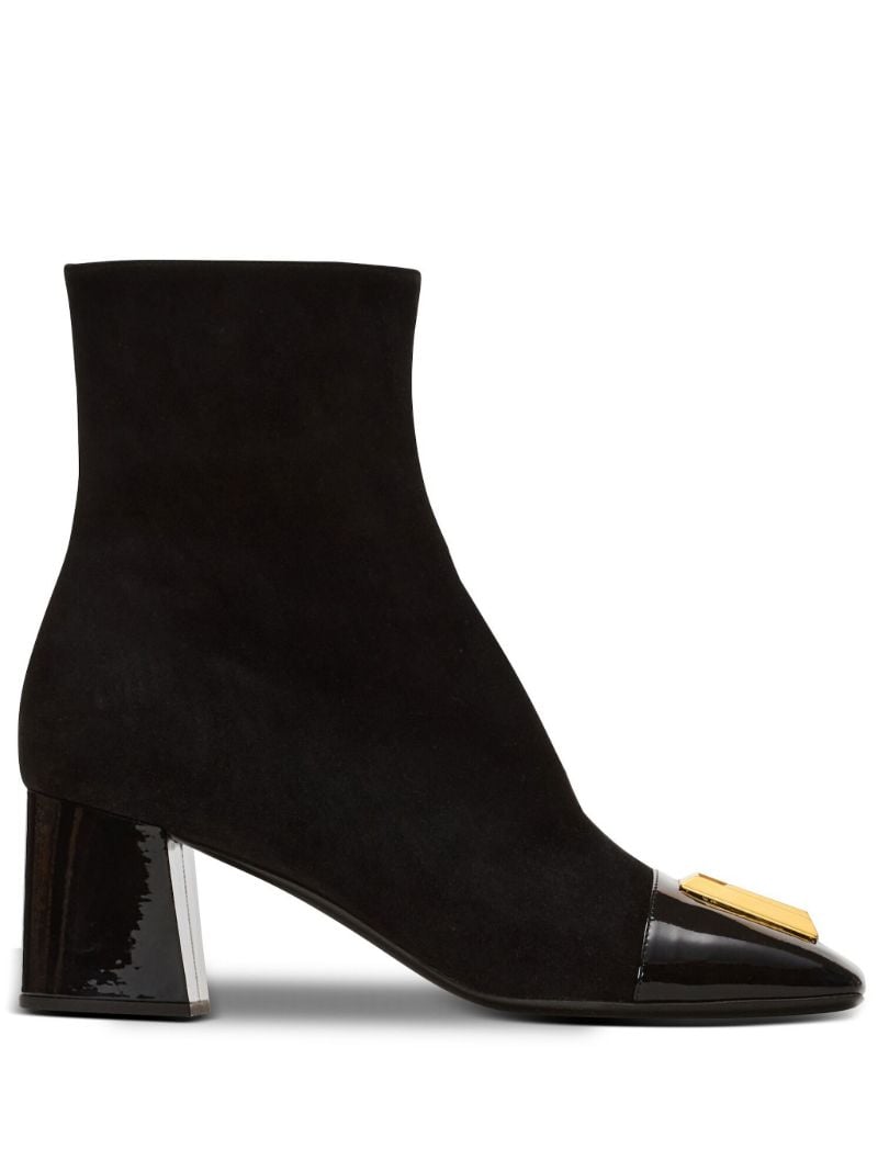 Black Edna 70 Suede Boots