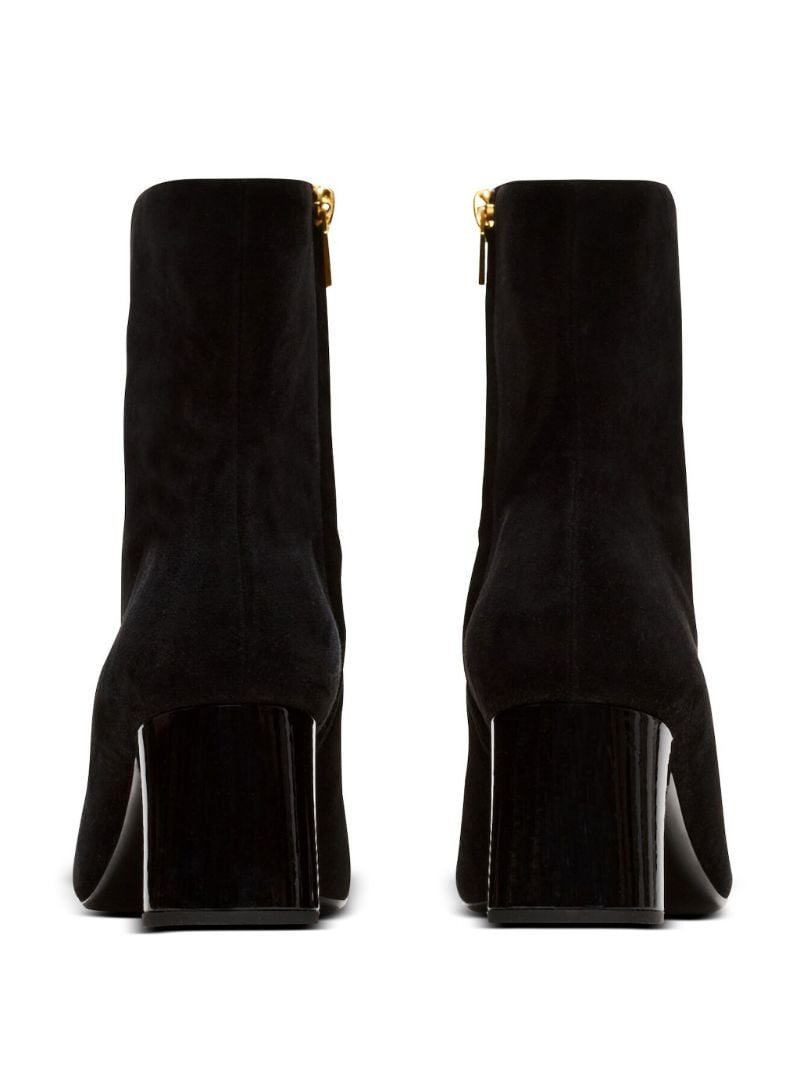 Black Edna 70 Suede Boots