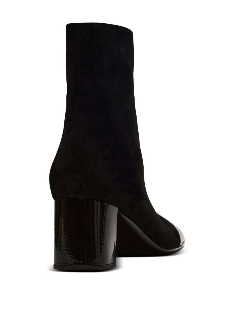 Black Edna 70 Suede Boots