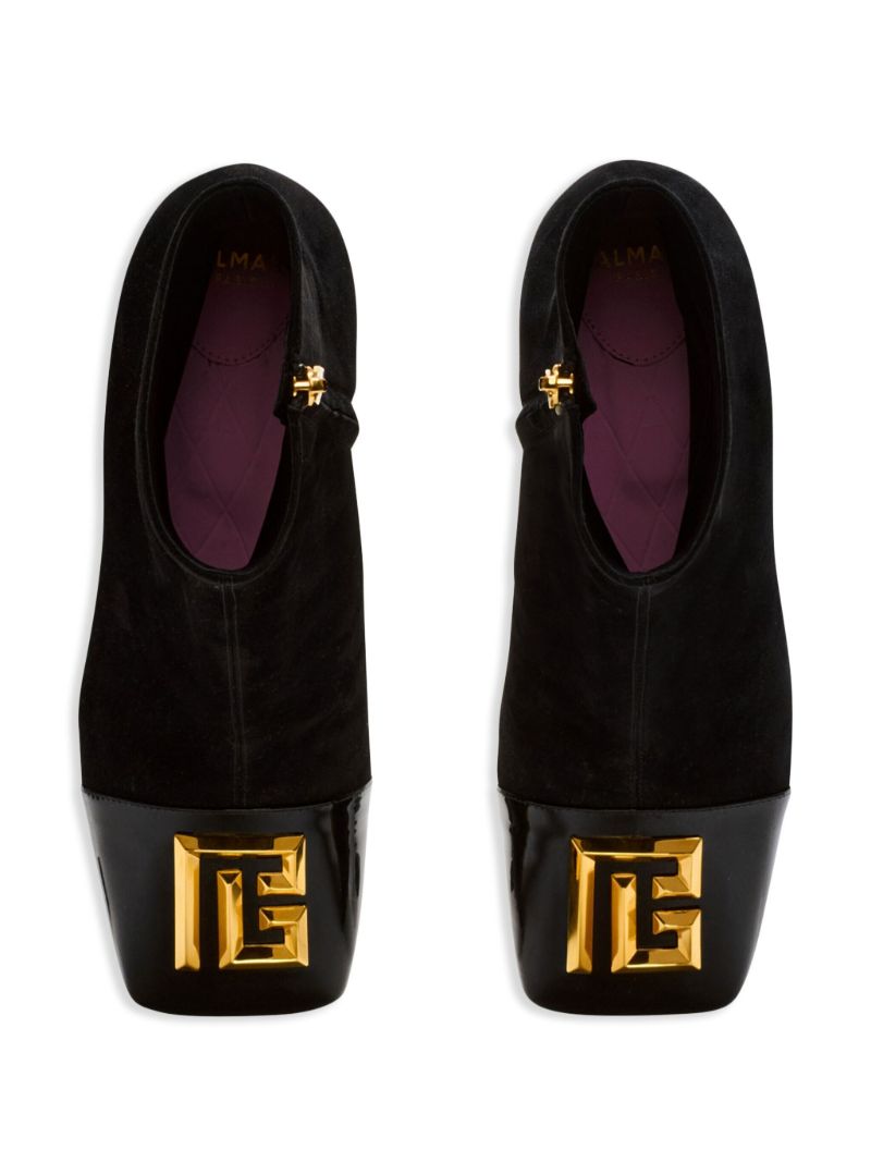 Black Edna 70 Suede Boots