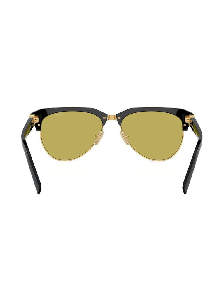 Black Runway Pilot-frame Sunglasses