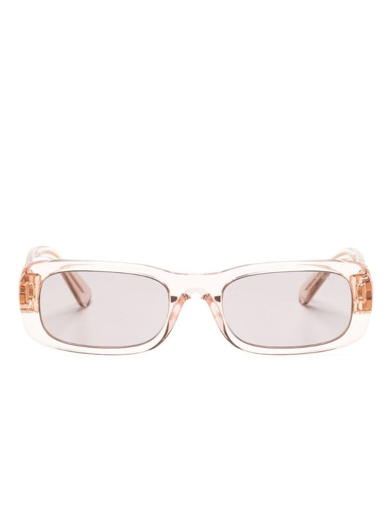 Pink Miu Glimpse Rectangle-frame Sunglasses